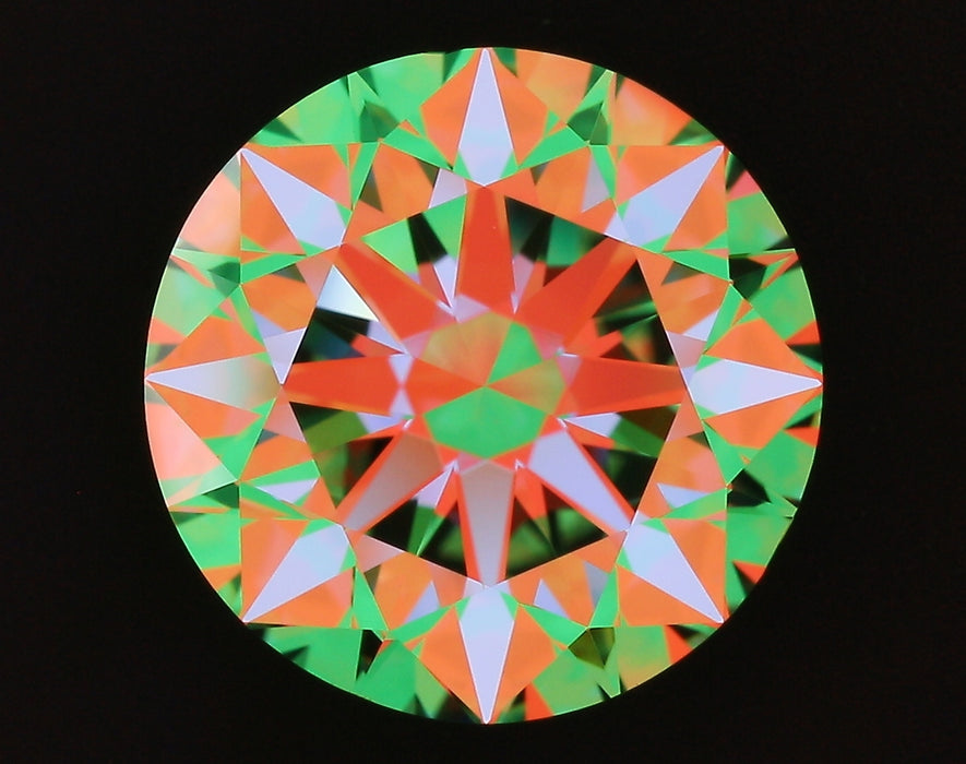 3.70ct Round I VS1 Natural Diamond ASET image