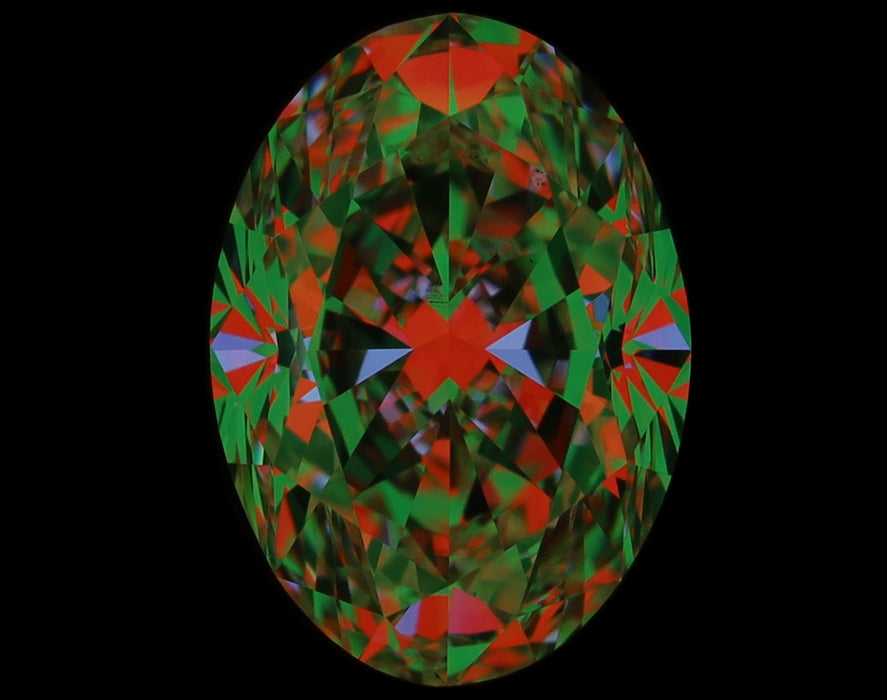 1.40ct Oval I VS2 Natural Diamond ASET image