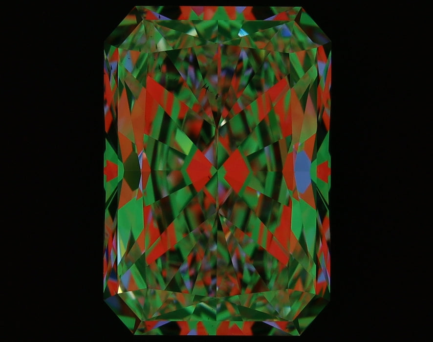3.21ct Radiant D SI1 Natural Diamond ASET image