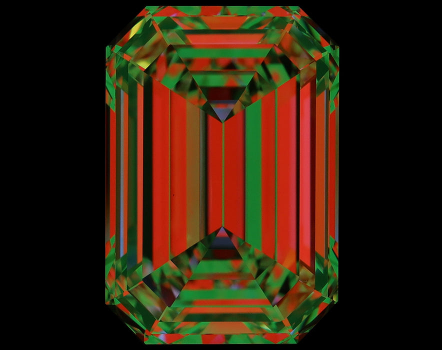 6.11ct Emerald J VS1 Natural Diamond ASET image