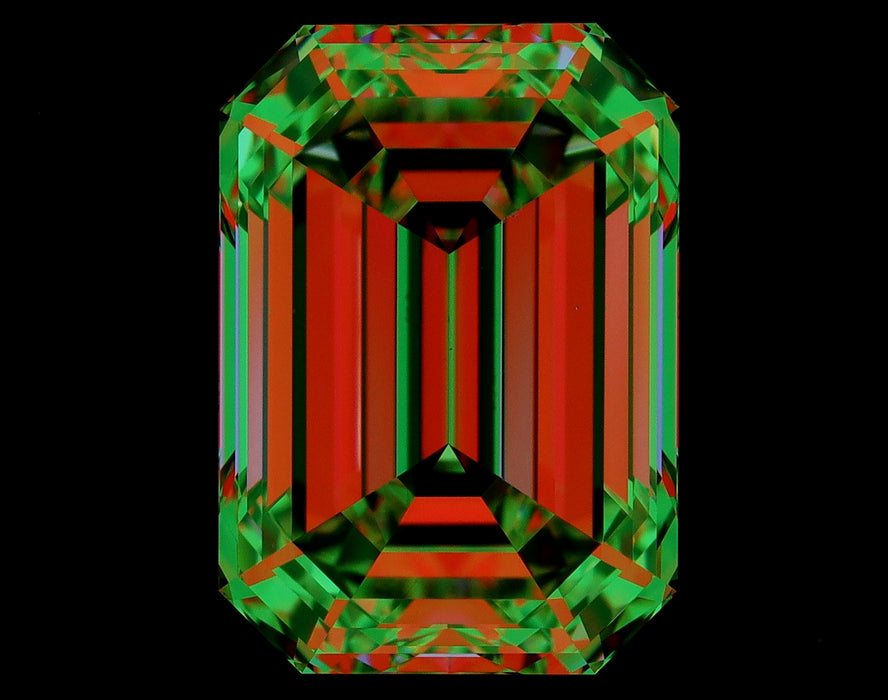 3.70ct Emerald M VS1 Natural Diamond ASET image