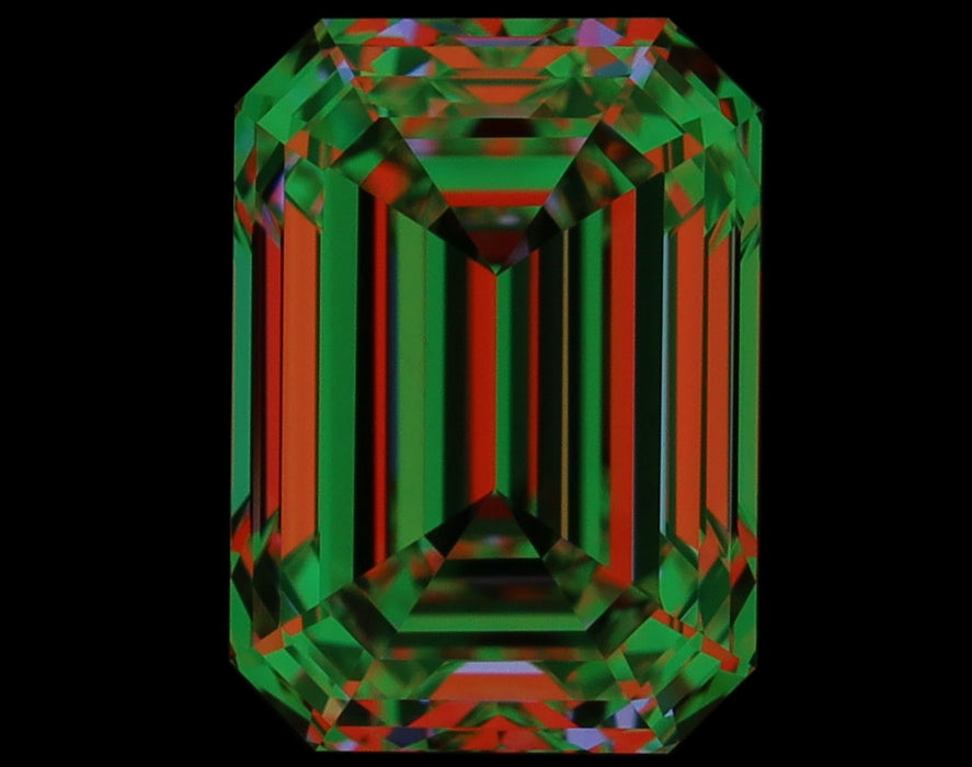 1.30ct Emerald I VVS2 Natural Diamond ASET image