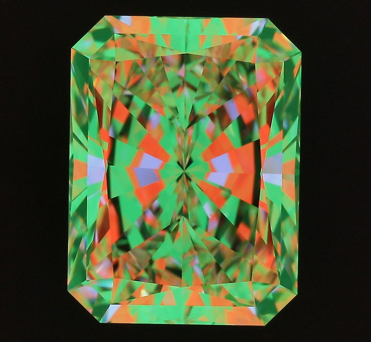 4.01ct Radiant J SI1 Natural Diamond ASET image