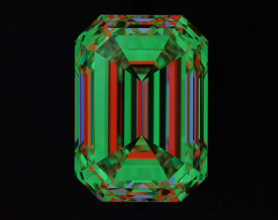2.02ct Emerald G VS1 Natural Diamond ASET image