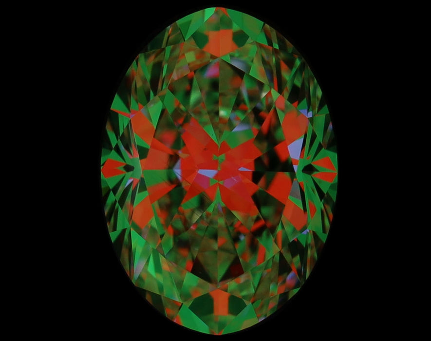 1.01ct Oval I VS1 Natural Diamond ASET image