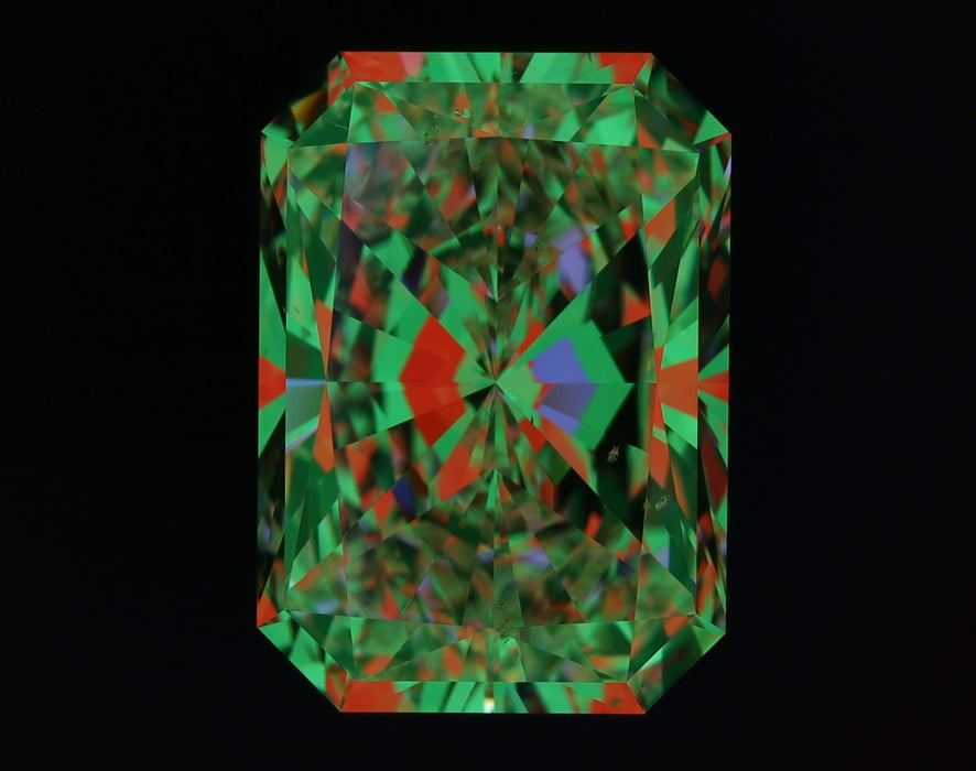 5.01ct Radiant F SI1 Natural Diamond ASET image