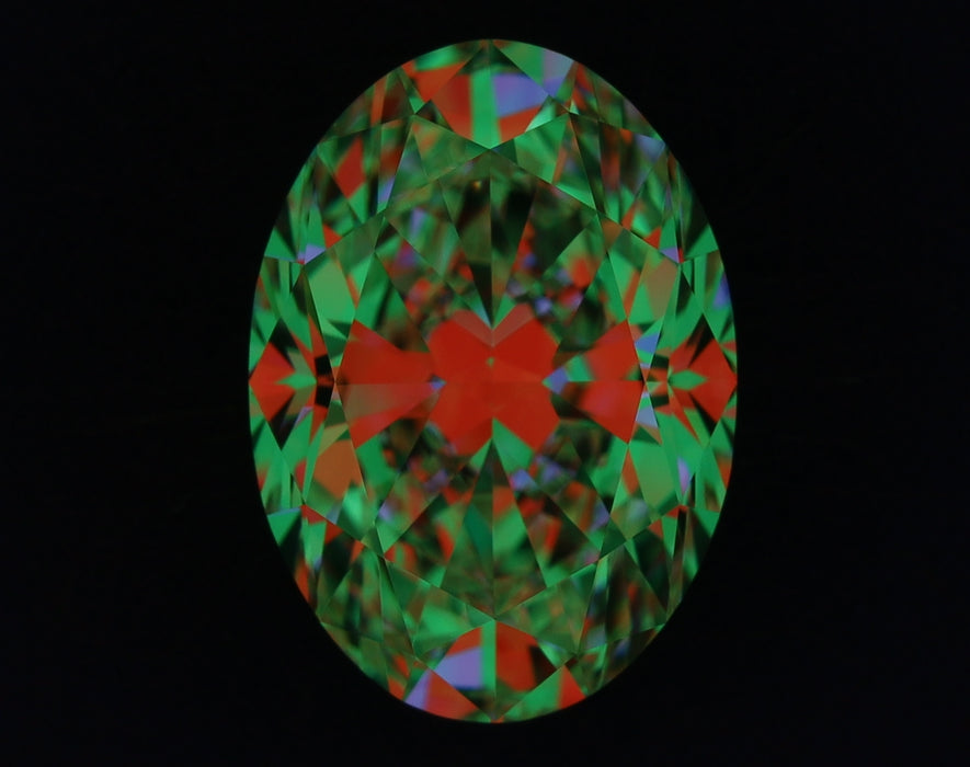 1.79ct Oval H VVS1 Natural Diamond ASET image