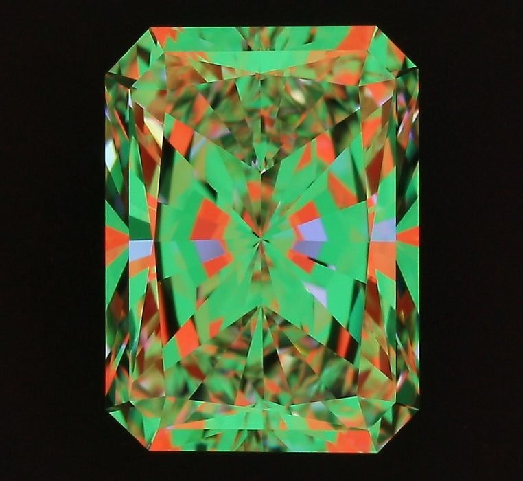 2.50ct Radiant F VS1 Natural Diamond ASET image