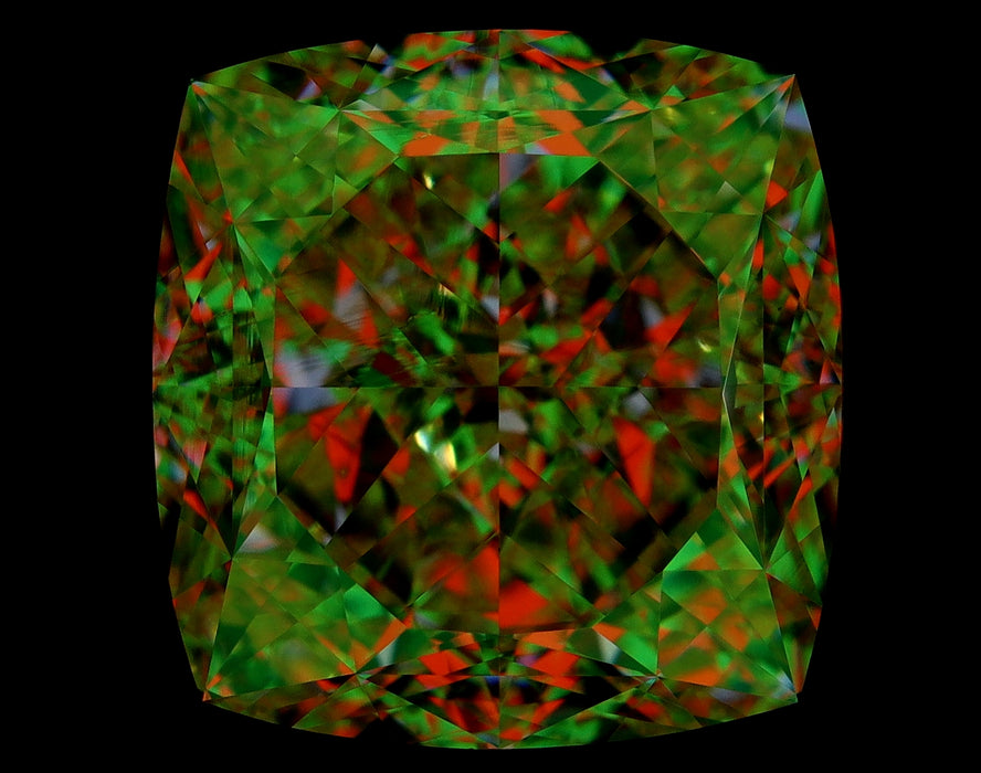 10.11ct Cushion FY VS2 Natural Diamond ASET image