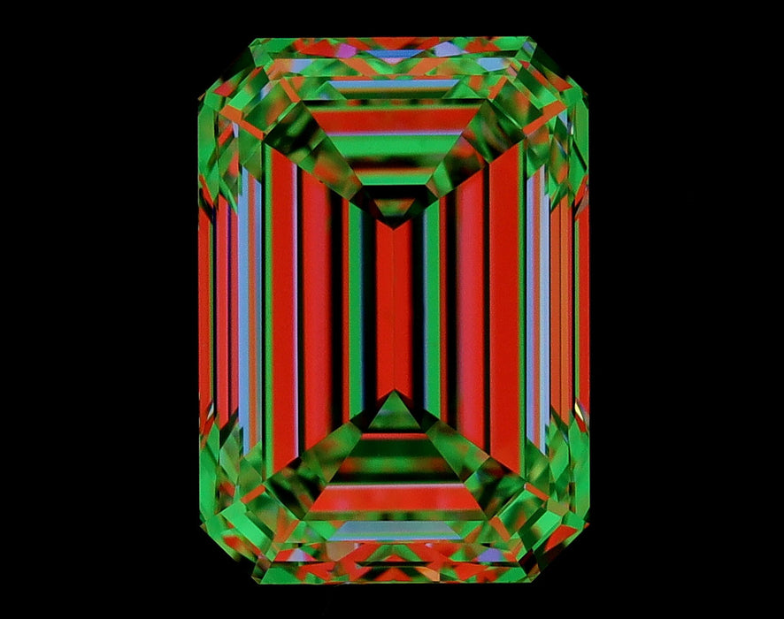 2.50ct Emerald J VS2 Natural Diamond ASET image