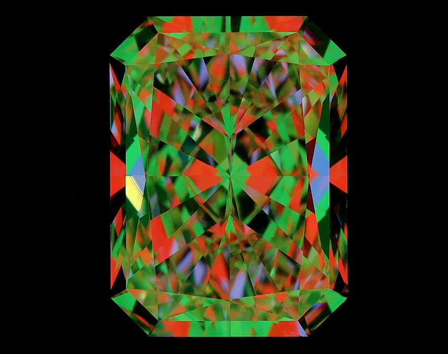 1.18ct Radiant I VS2 Natural Diamond ASET image