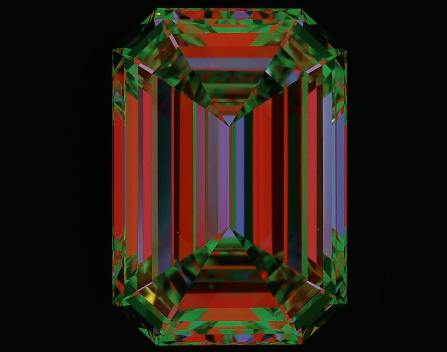 3.03ct Emerald E FL Natural Diamond ASET image