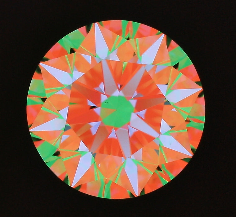2.20ct Round D VS1 Natural Diamond ASET image