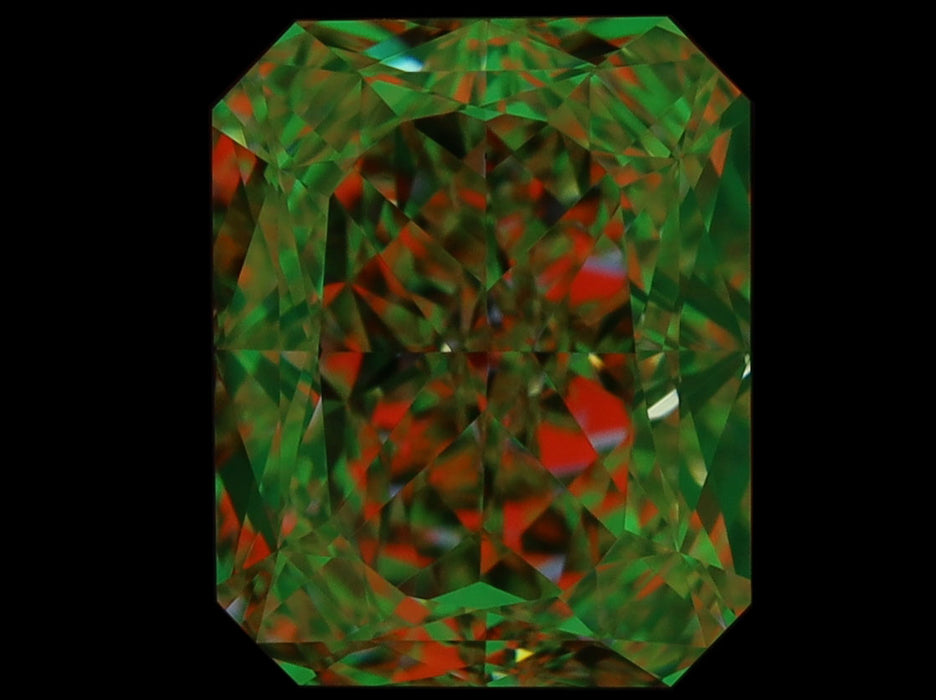 1.30ct Radiant FY VVS1 Natural Diamond ASET image