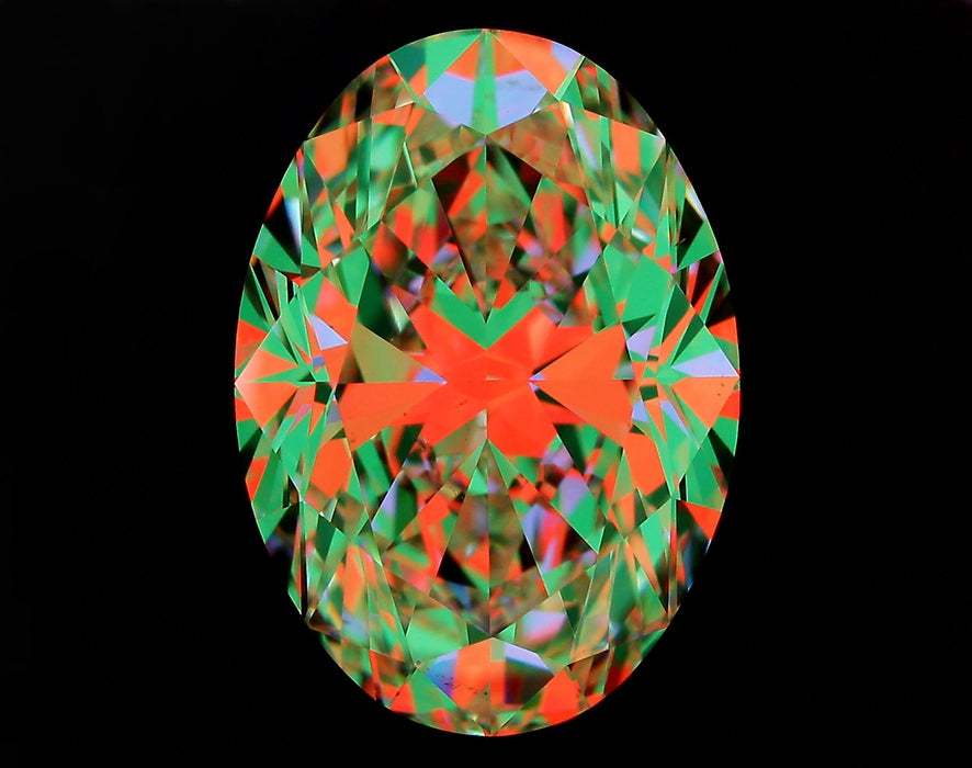 5.01ct Oval F VS2 Natural Diamond ASET image