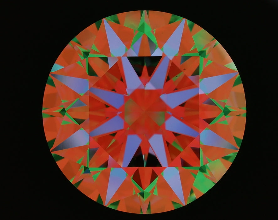 7.10ct Round E VS2 Natural Diamond ASET image