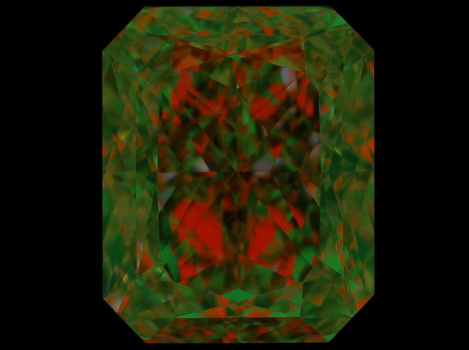 1.01ct Radiant FY VS2 Natural Diamond ASET image