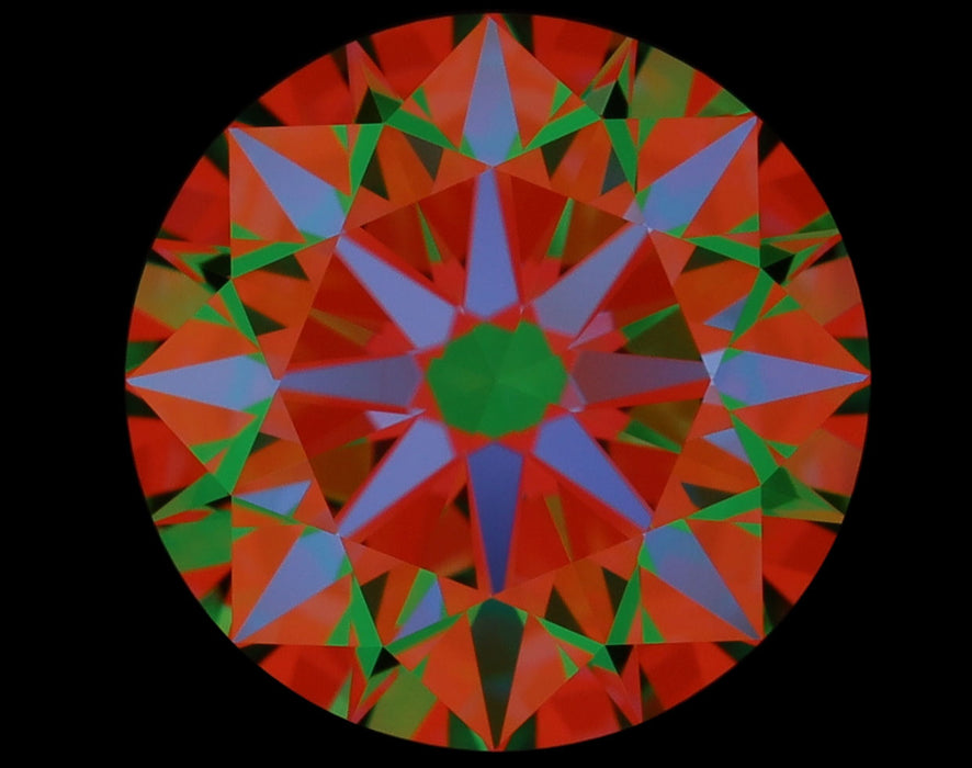 1.02ct Round I IF Natural Diamond ASET image