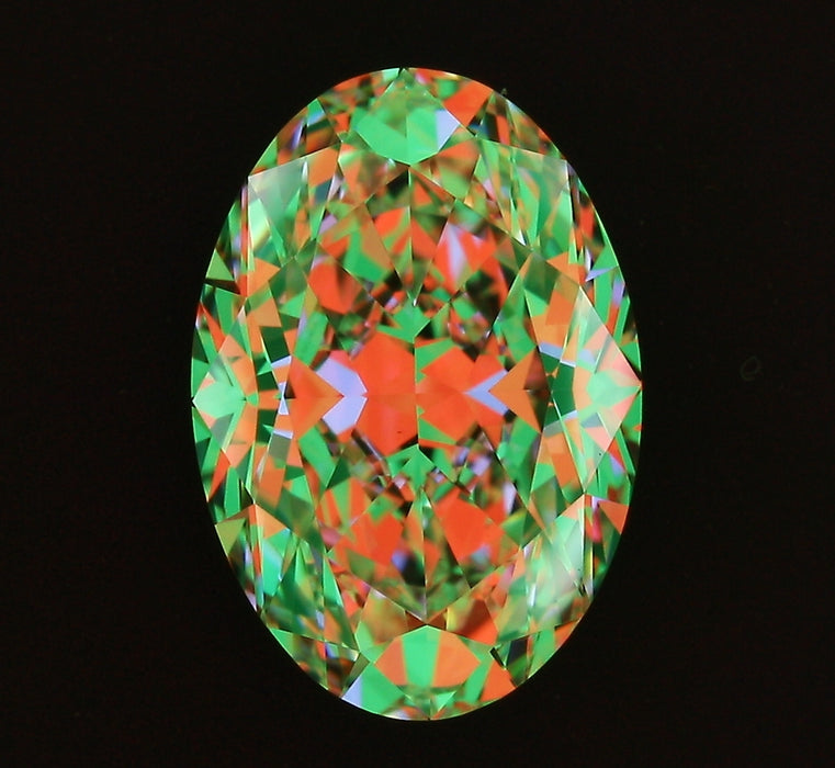 2.05ct Oval H VVS2 Natural Diamond ASET image