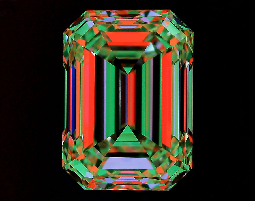 2.50ct Emerald G VS1 Natural Diamond ASET image