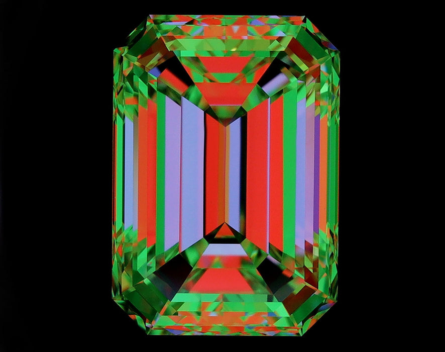 2.50ct Emerald G VVS1 Natural Diamond ASET image