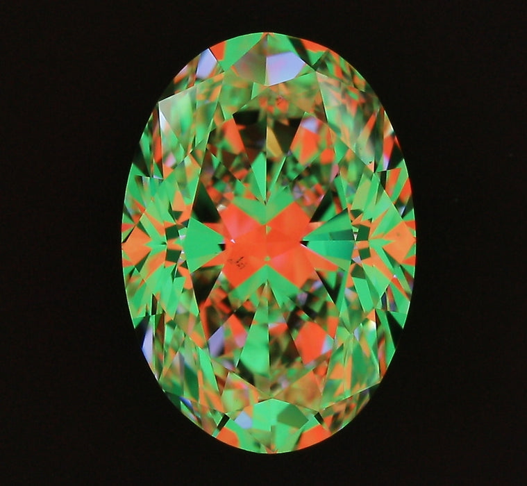 2.01ct Oval I VS2 Natural Diamond ASET image