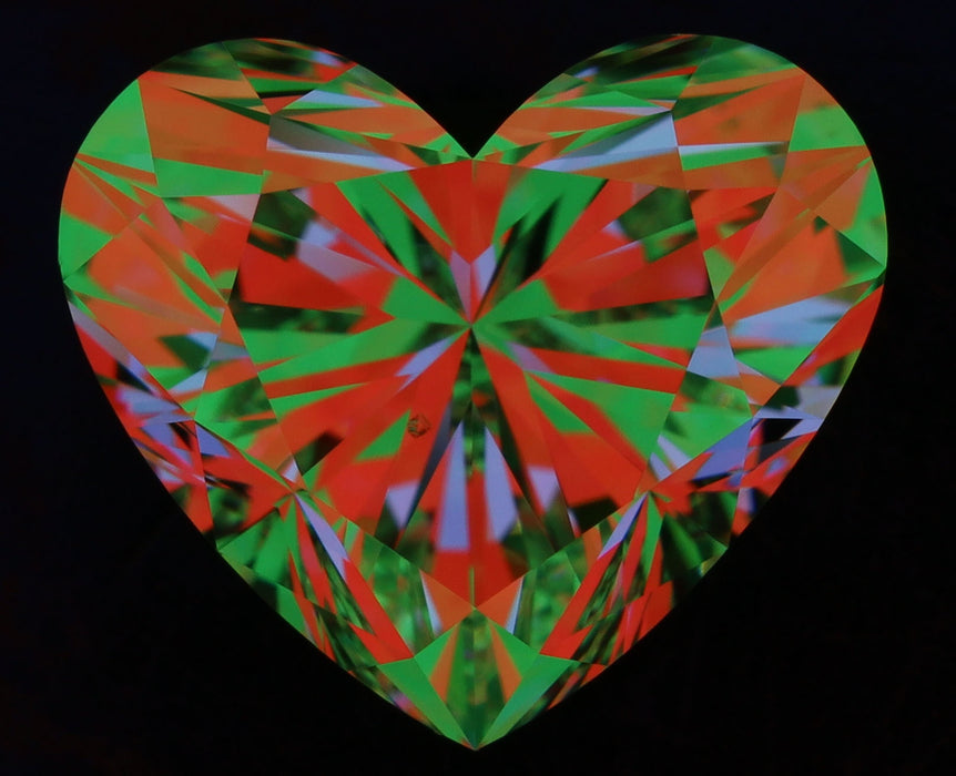 2.01ct Heart G SI1 Natural Diamond ASET image