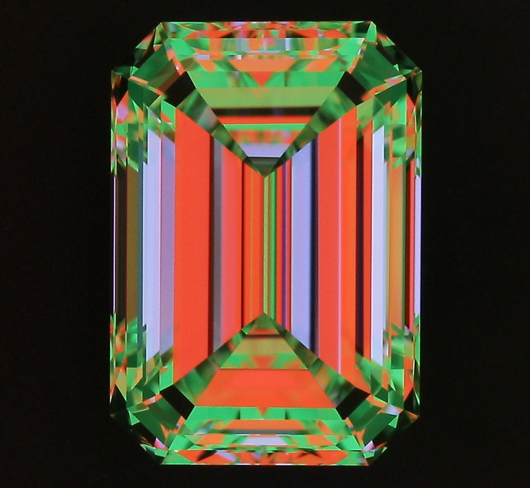1.89ct Emerald H IF Natural Diamond ASET image