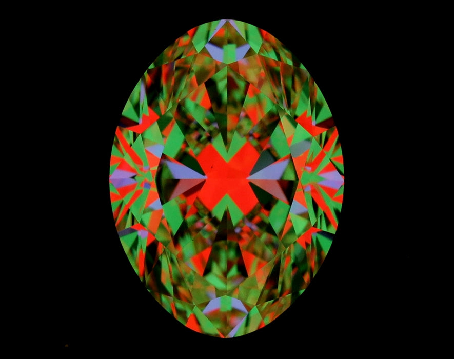 1.30ct Oval L VS1 Natural Diamond ASET image