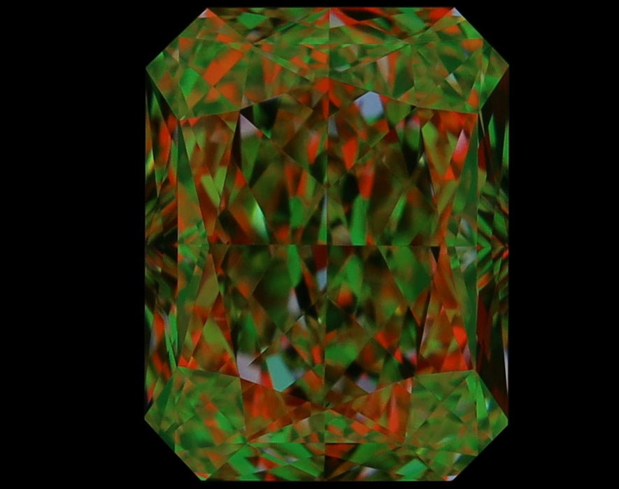 2.03ct Radiant FY VVS2 Natural Diamond ASET image