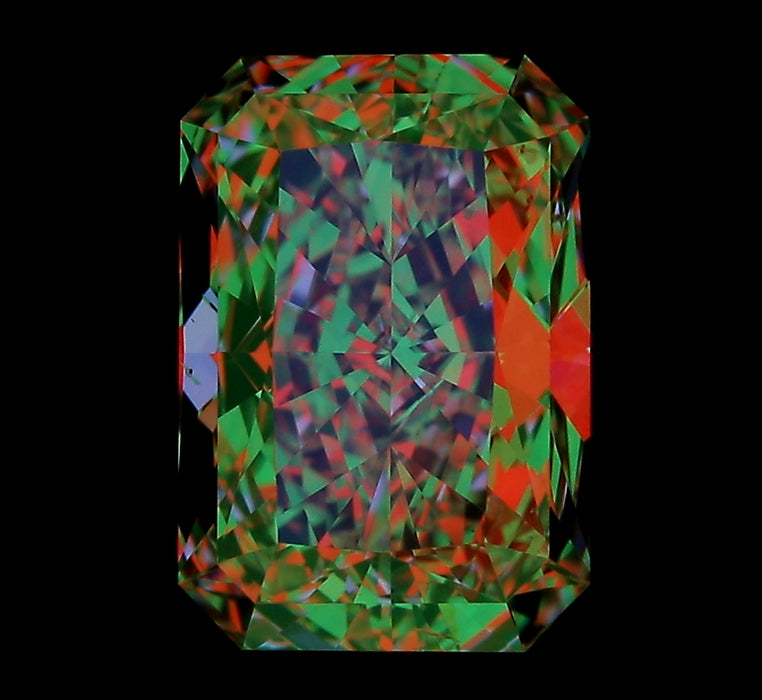 2.00ct Radiant D SI1 Natural Diamond ASET image