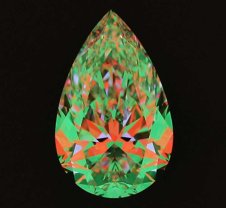 2.10ct Pear E VS1 Natural Diamond ASET image