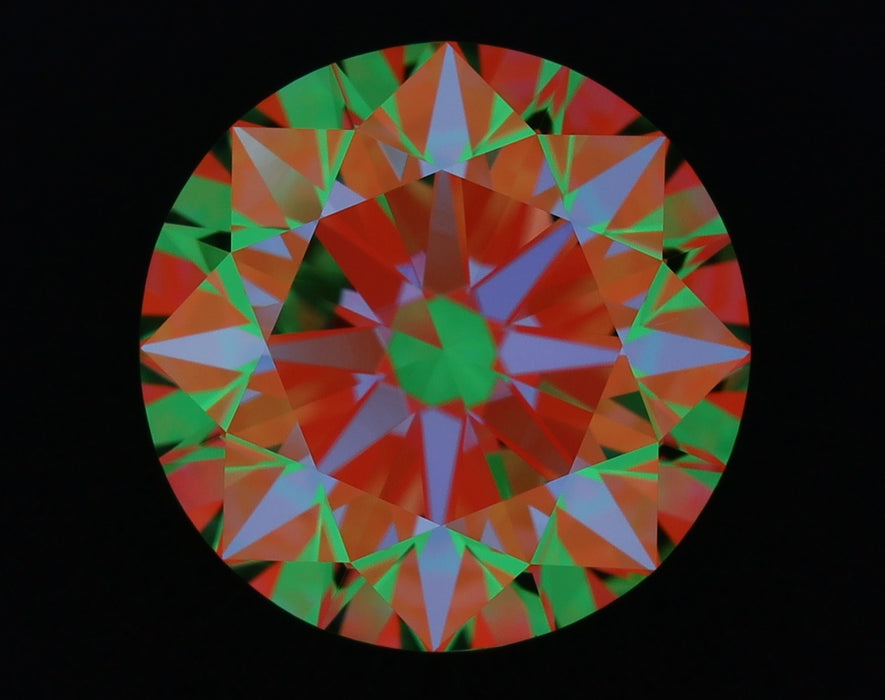 1.94ct Round F IF Natural Diamond ASET image