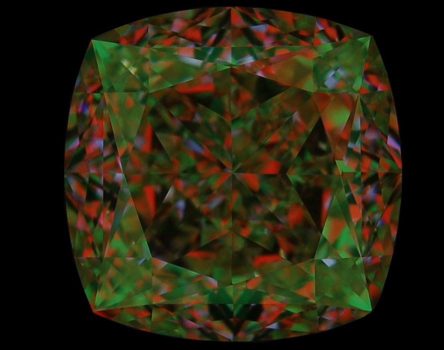 2.08ct Cushion U-V VVS1 Natural Diamond ASET image