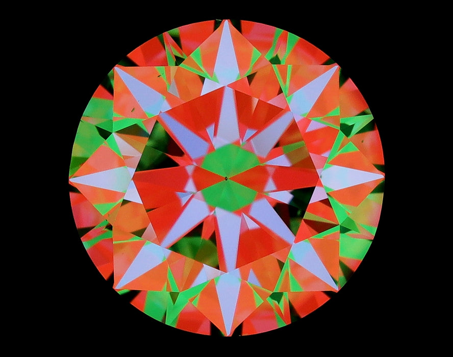2.50ct Round E VS2 Natural Diamond ASET image