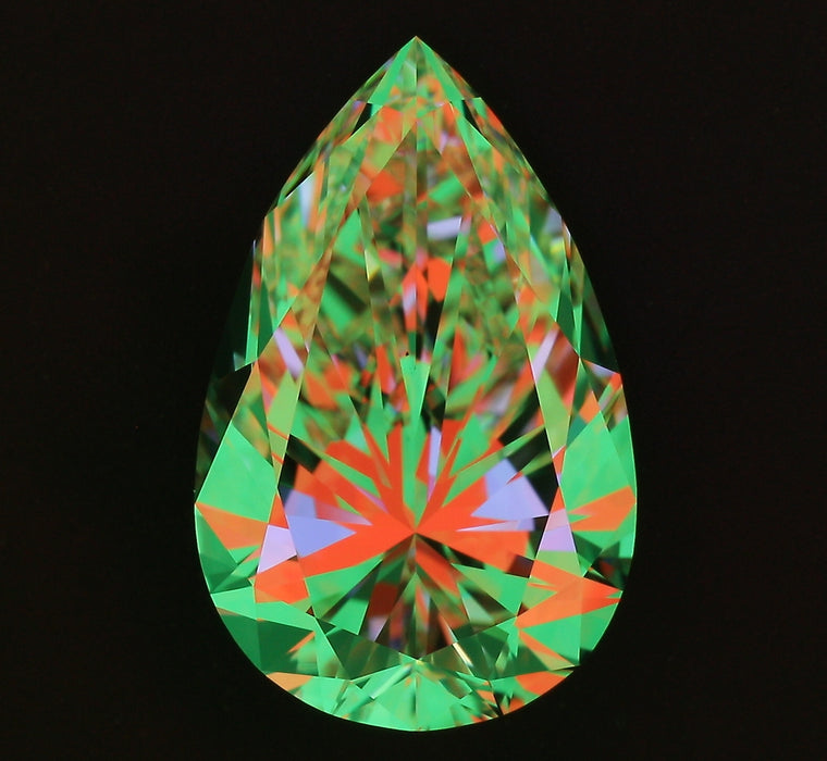 3.46ct Pear I VS1 Natural Diamond ASET image