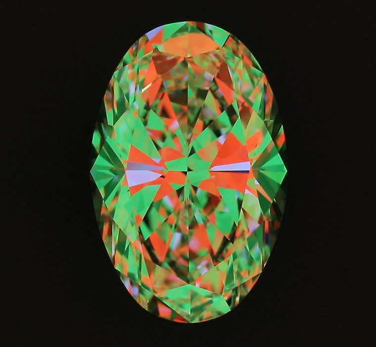 1.97ct Oval H VVS2 Natural Diamond ASET image
