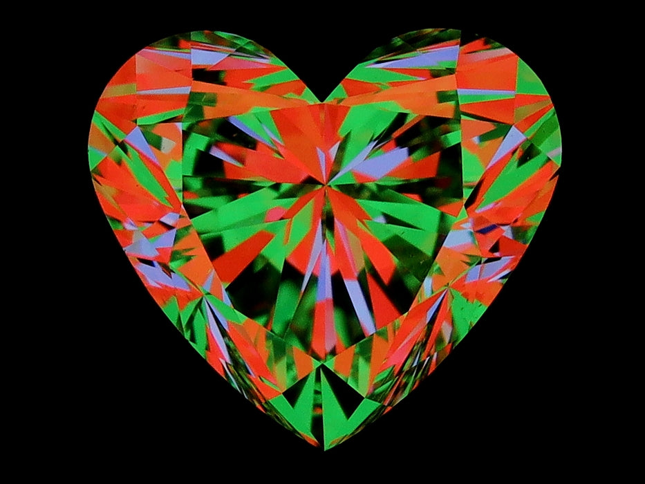 1.01ct Heart J VS2 Natural Diamond ASET image