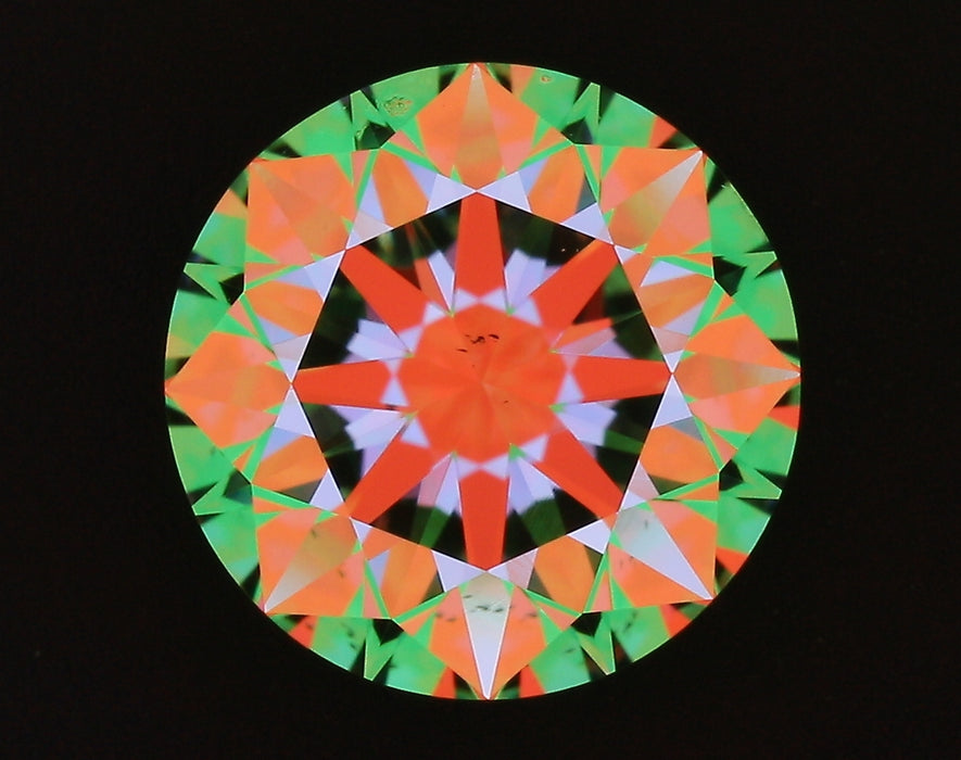 2.01ct Round E VS2 Natural Diamond ASET image