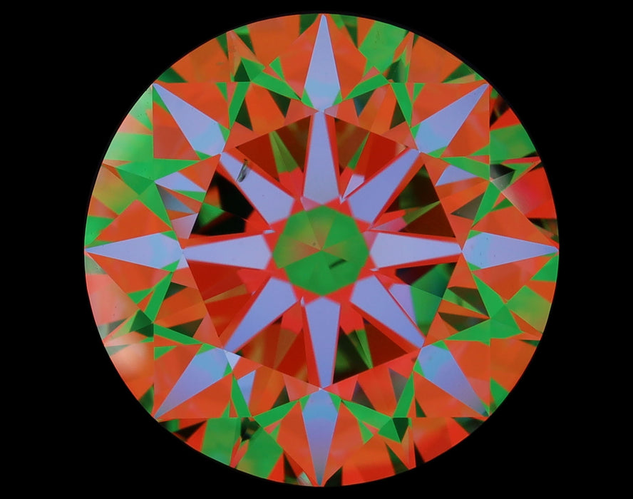 7.02ct Round K VS2 Natural Diamond ASET image