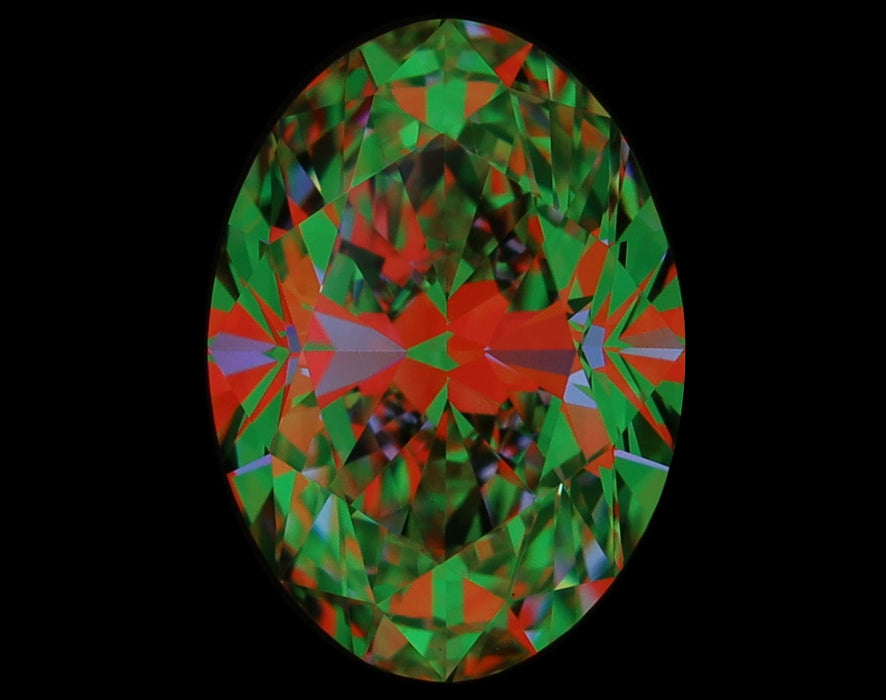1.30ct Oval I VVS2 Natural Diamond ASET image