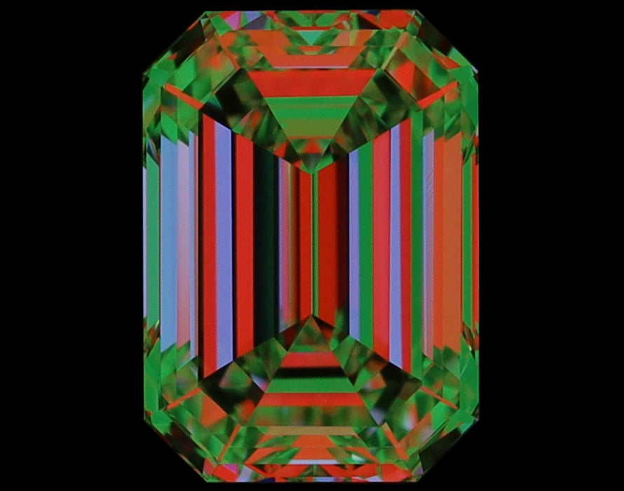1.02ct Emerald G VVS2 Natural Diamond ASET image