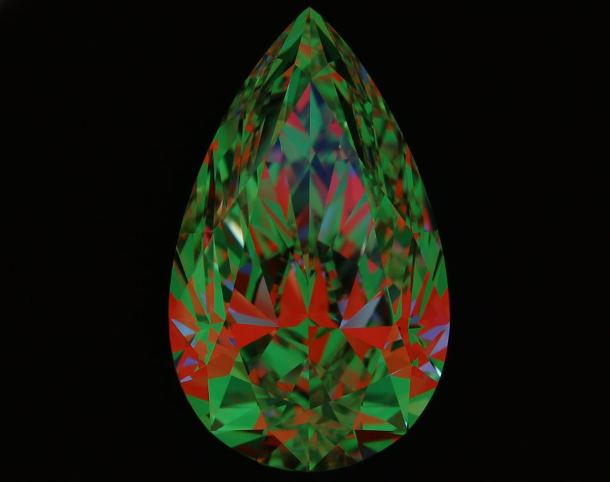 3.04ct Pear H VVS2 Natural Diamond ASET image