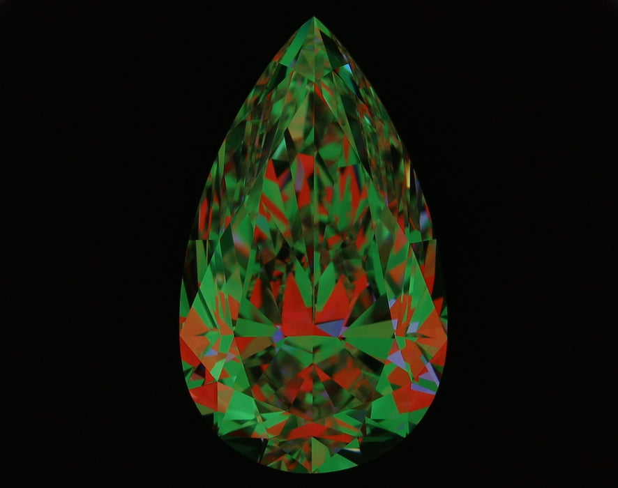 3.01ct Pear E VVS1 Natural Diamond ASET image