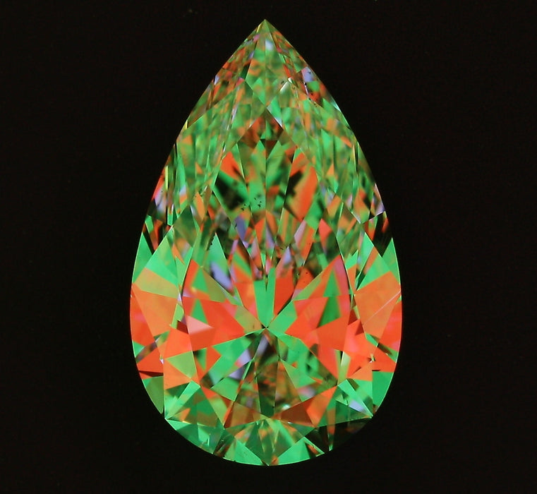 2.08ct Pear K SI1 Natural Diamond ASET image