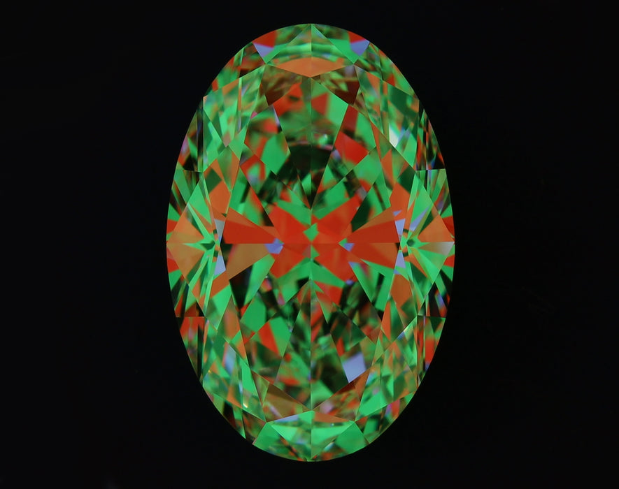 6.01ct Oval F VVS1 Natural Diamond ASET image
