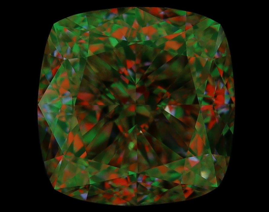 1.61ct Cushion U-V VVS2 Natural Diamond ASET image