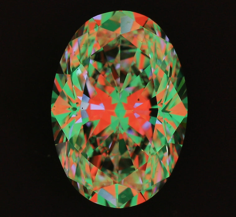 2.80ct Oval E SI1 Natural Diamond ASET image