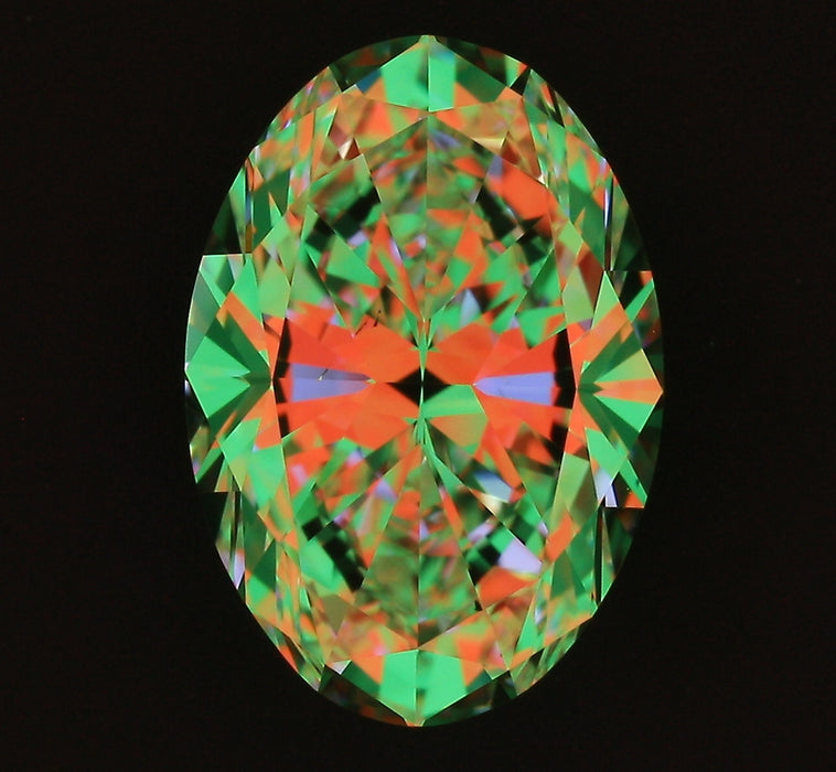 2.30ct Oval F VS2 Natural Diamond ASET image