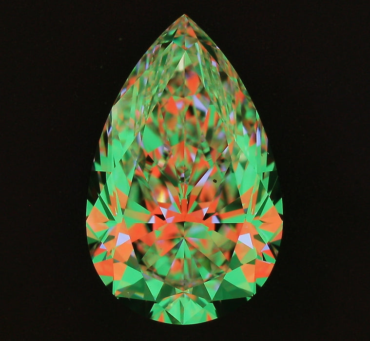 2.50ct Pear D VS2 Natural Diamond ASET image